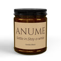 ANUME Vanilla Bean Scented Soy Candles with Black Lid, (4 and 9oz)